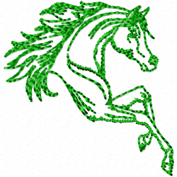 Horses Embroidery Design 10 Horses Embroidery Design 10